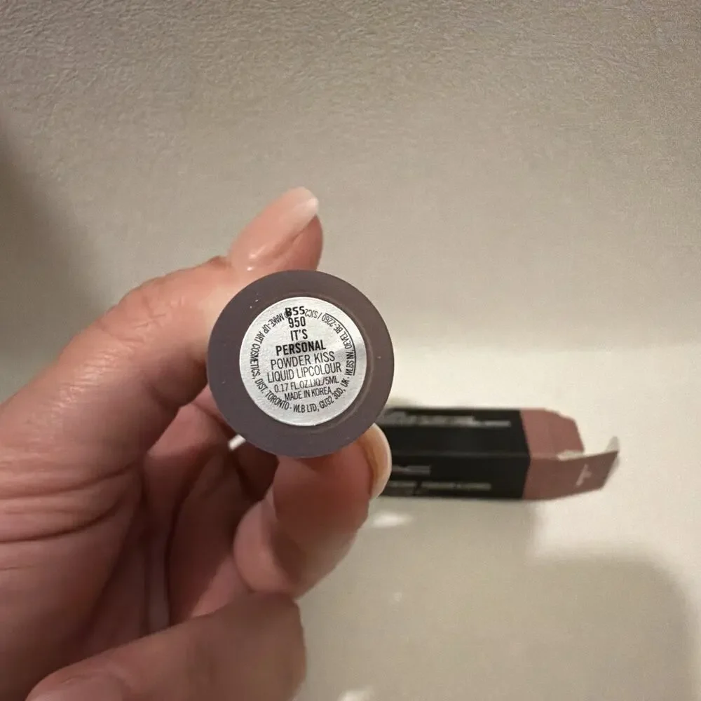 MAC Powder Kiss Liquid Lipcolour - “It’s Personal” Discontinued NIB AUTHENTIC